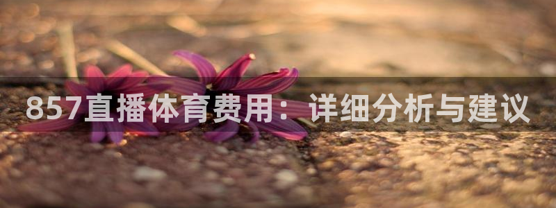 山猫体育360直播平台：857直播体育费用：详细分析与建议